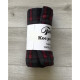 Koc Polarowy 160x200cm Krata Czarna