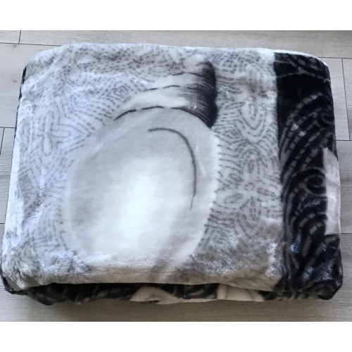 Koc Elway Gruby 160/210cm Muszle Szare