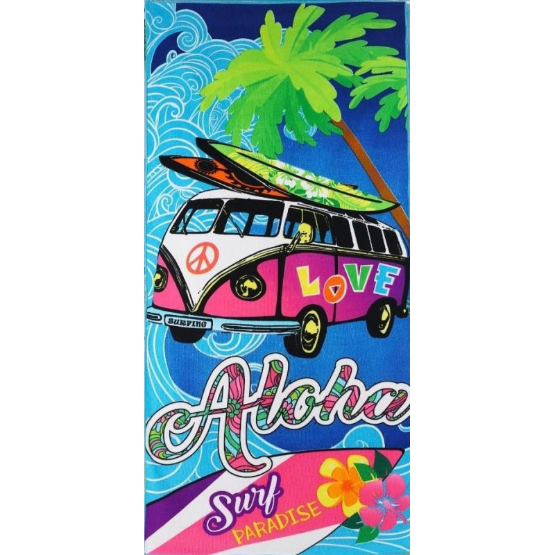 Ręcznik Plażowy 72x146cm Mikrofibra Surf Paradise