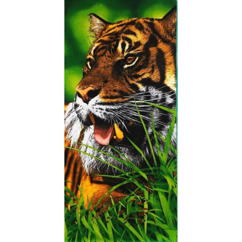 Ręcznik Plażowy 72x146cm Mikrofibra Tygrys