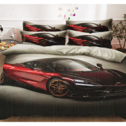 Pościel 3D Satyna Bawełniana 160/200 3cz Auto