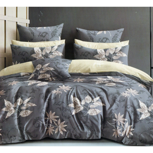 Pościel 140x200 Dwustronna Bawełna Satynowa Collection World Liście