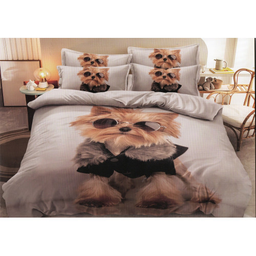 Pościel 3D Satyna Bawełniana 140/200 4cz York w Okularach