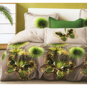 Pościel 3D Satyna Bawełniana 160/200 3cz Motyle