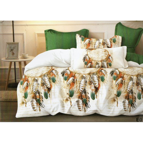 Pościel 3D Satyna Bawełniana 160/200 3cz Łapacze Snów