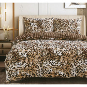 Pościel 160x200 Dwustronna Bawełna Satynowa Collection World Panterka