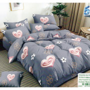 Pościel 3D Satyna Bawełniana 160/200 3cz Serca