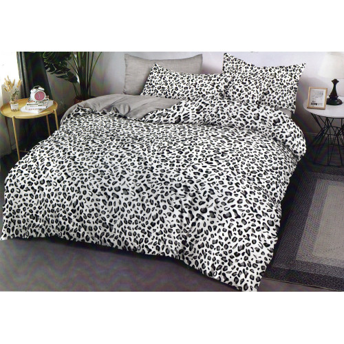 Pościel 3D Satyna Bawełniana 160/200 4cz Panterka