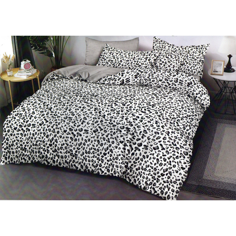 Pościel 3D Satyna Bawełniana 160/200 4cz Panterka