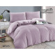 Pościel Mikrofibra Welurowa Minky 160x200 Jasny Fiolet