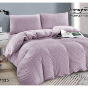 Pościel Mikrofibra Welurowa Minky 220x200 Jasny Fiolet