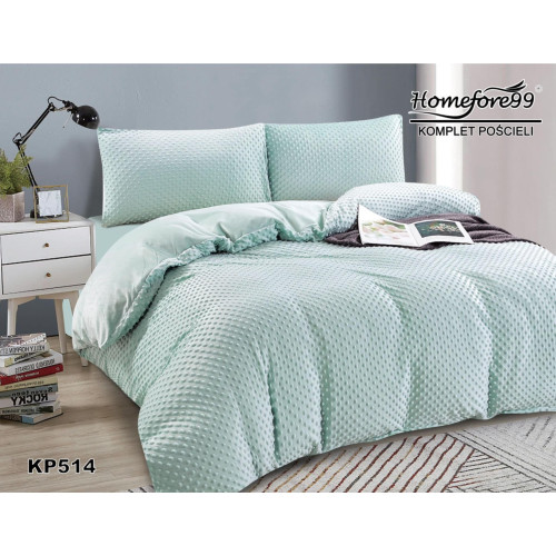 Pościel Mikrofibra Welurowa Minky 220x200 Mięta