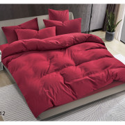 Pościel Clasic Gładka Mikrofibra 160x200 3cz Bordowa