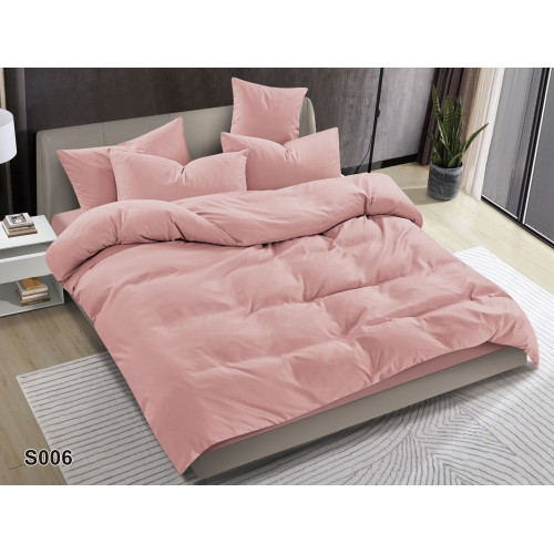 Pościel Clasic Gładka Mikrofibra 160x200 3cz Pudrowy Róż