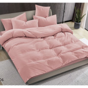 Pościel Clasic Gładka Mikrofibra 160x200 3cz Pudrowy Róż