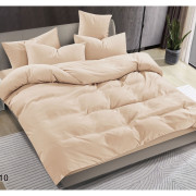 Pościel Clasic Gładka Mikrofibra 160x200 3cz Kremowa