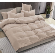 Pościel Clasic Gładka Mikrofibra 160x200 3cz Beżowa