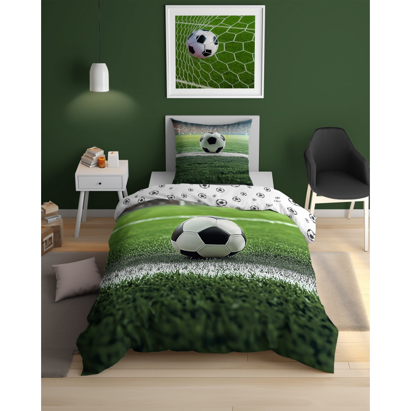 Pościel Młodzieżowa Detexpol 100% Bawełna 140x200 Piłka
