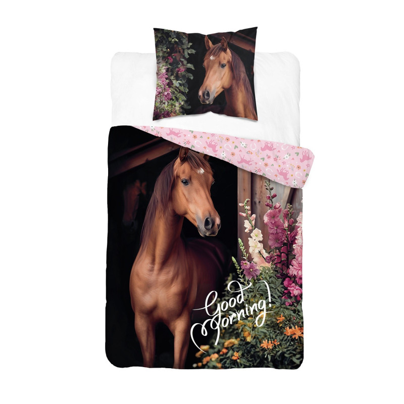 Pościel Młodzieżowa Detexpol 100% Bawełna 140x200 Koń