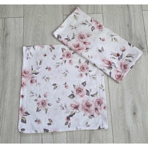 Poszewki Bawełniane 40x40cm Kpl 2 Szt Różyczki