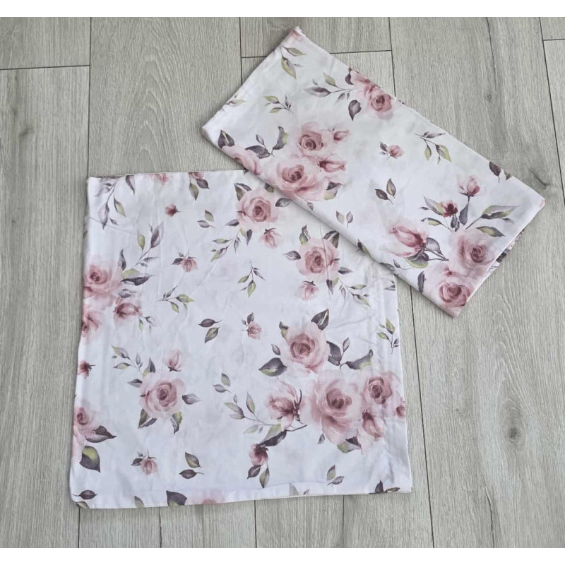 Poszewki Bawełniane 40x40cm Kpl 2 Szt Różyczki