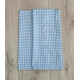 Poszewki Bawełniane 40x40cm Kpl 2 Szt Kratka Niebieska