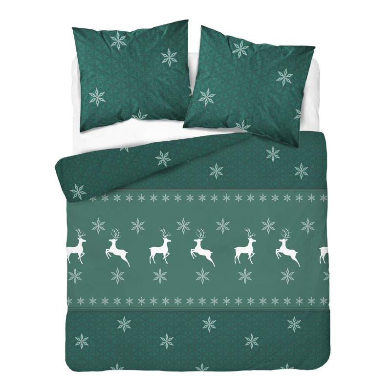 Pościel Flanela 160x200 100% Bawełna Detexpol 5621B Wzór Świąteczny