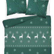 Pościel Flanela 160x200 100% Bawełna Detexpol 5621B Wzór Świąteczny