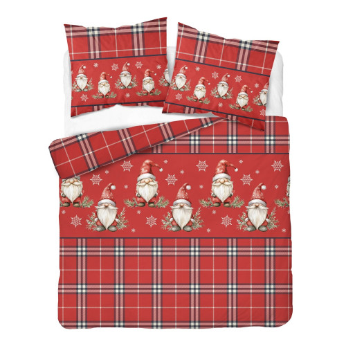 Pościel Flanela 160x200 100% Bawełna Detexpol 5621B Wzór Świąteczny Sk...