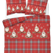 Pościel Flanela 160x200 100% Bawełna Detexpol 5621B Wzór Świąteczny Sk...