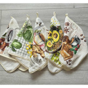 Ręczniki Mikrofibra Z Zawieszką 25x50cm Kpl 5 szt Mix Wzorów