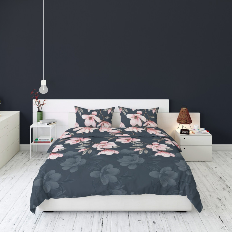 Pościel Flanela 160x200 100% Bawełna Detexpol 5625A Kwiaty