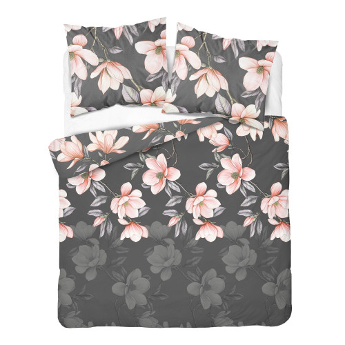 Pościel Flanela 160x200 100% Bawełna Detexpol 5625B Kwiaty