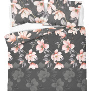 Pościel Flanela 160x200 100% Bawełna Detexpol 5625B Kwiaty