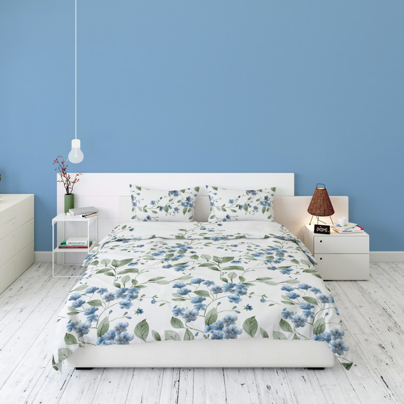 Pościel Flanela 160x200 100% Bawełna Detexpol 5626A Kwiaty