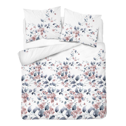 Pościel Flanela 160x200 100% Bawełna Detexpol 5626B Kwiaty