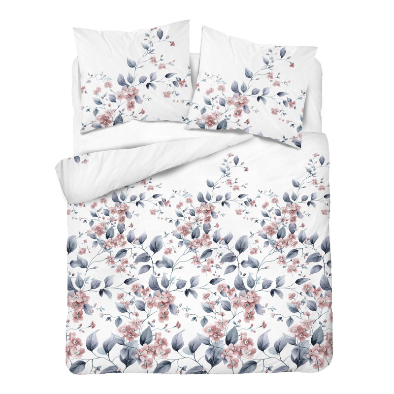 Pościel Flanela 160x200 100% Bawełna Detexpol 5626B Kwiaty