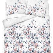 Pościel Flanela 160x200 100% Bawełna Detexpol 5626B Kwiaty