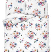 Pościel Flanela 160x200 100% Bawełna Detexpol 5629A Kwiaty