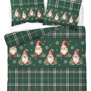 Pościel Flanela 220x200 100% Bawełna Detexpol 5623A Wzór Świąteczny Sk...