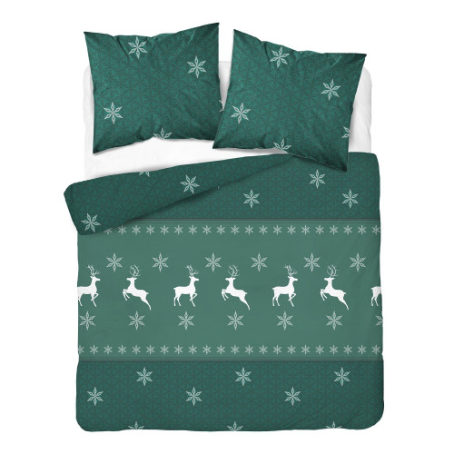 Pościel Flanela 220x200 100% Bawełna Detexpol 5621B Wzór Świąteczny Re.