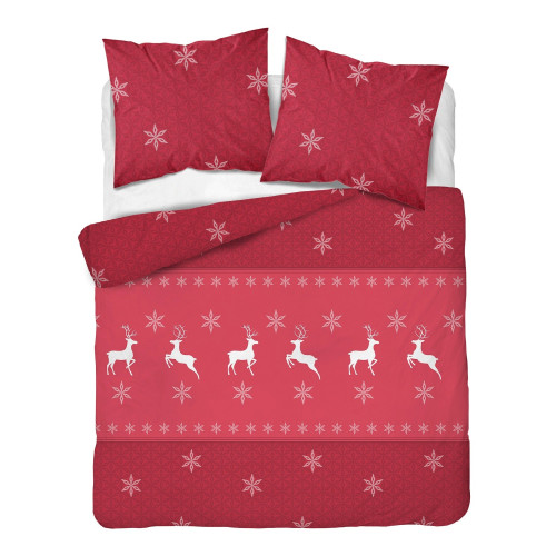 Pościel Flanela 220x200 100% Bawełna Detexpol 5621A Wzór Świąteczny Re...