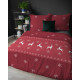 Pościel Flanela 220x200 100% Bawełna Detexpol 5621A Wzór Świąteczny Re...