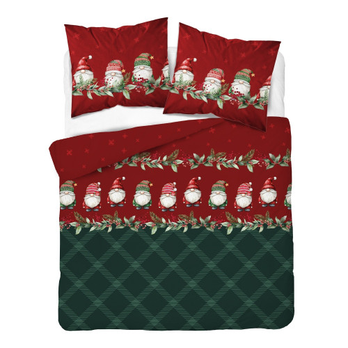 Pościel Flanela 220x200 100% Bawełna Detexpol 5618B Wzór Świąteczny