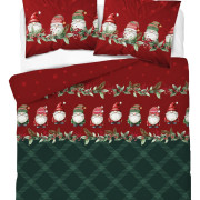 Pościel Flanela 220x200 100% Bawełna Detexpol 5618B Wzór Świąteczny